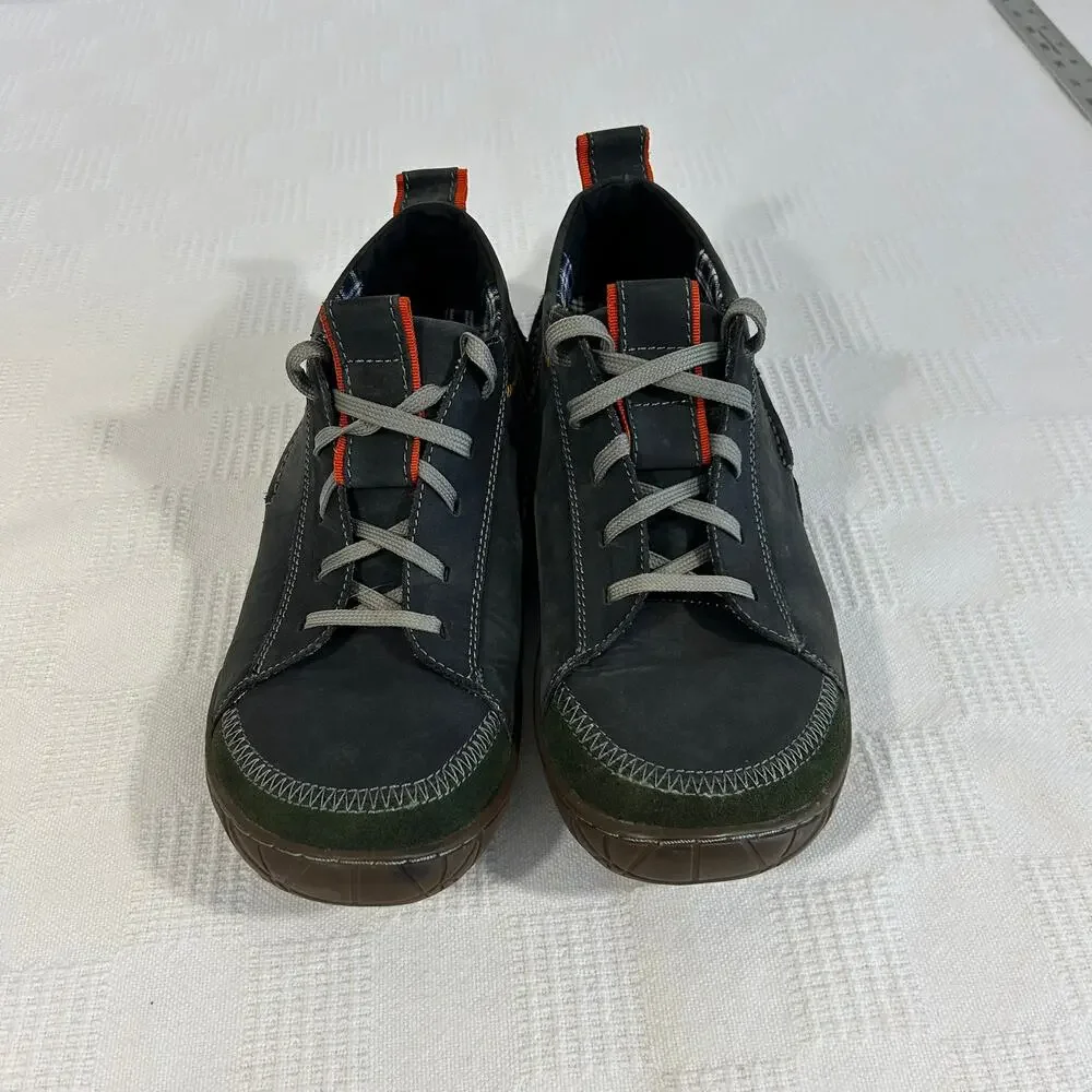 Muk Luks Mens 10 Cory Casual Shoes Green Orange Leather Upper